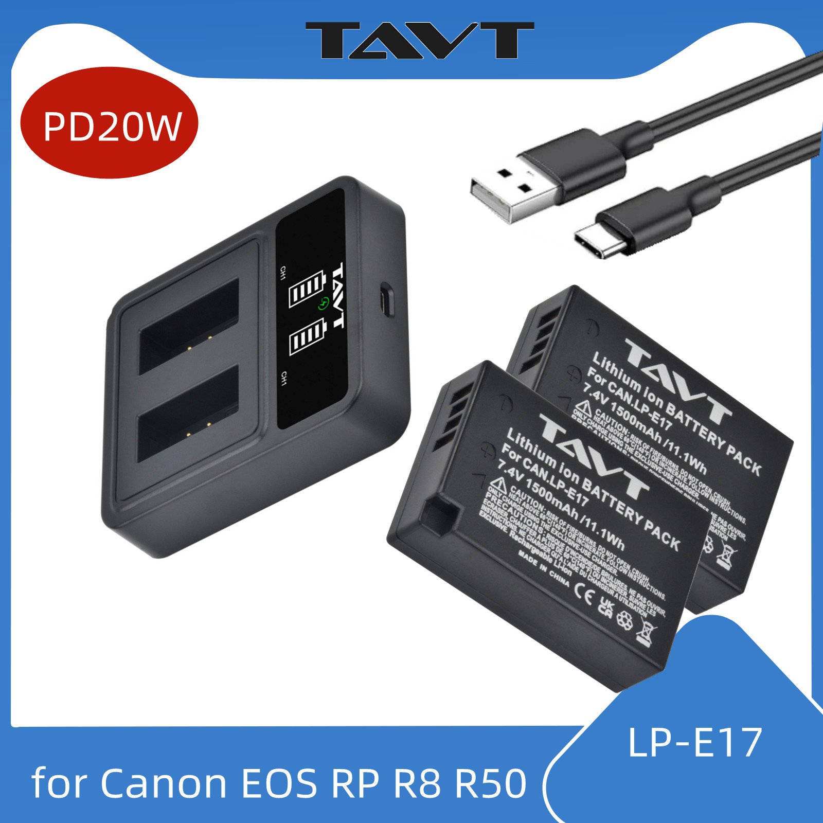 Canon Camera Eos R8 - Bateria de câmera LP-E17 LPE17 LP