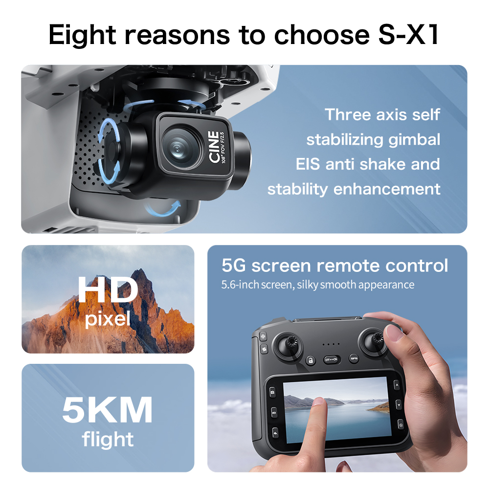 Drone GPS Lenovo S-X1 MAX com  - Drone Kit With Camera avaliação e preço